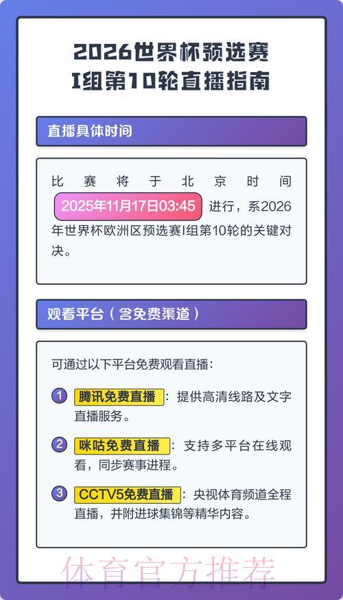 2026年世界杯官方直播资源获取指南